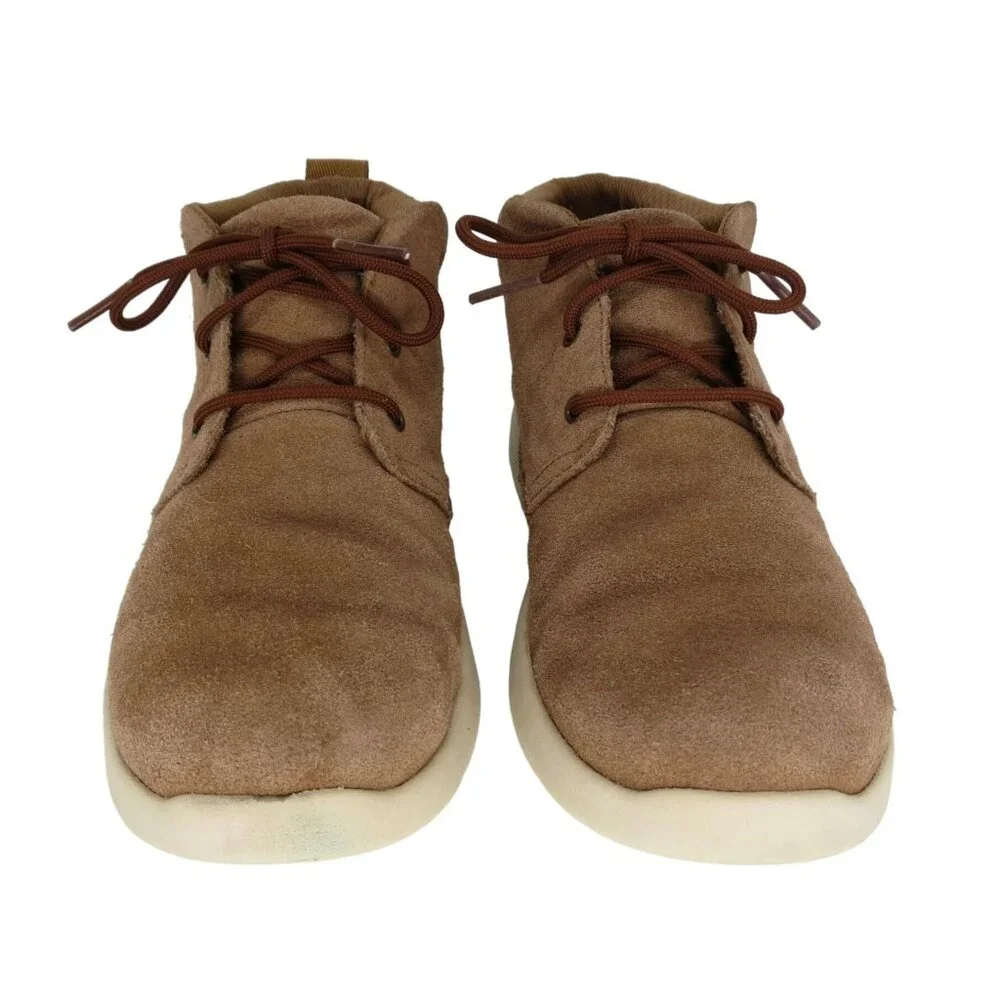 UGG Kids' Canoe II Tan Suede Chukka Boots Size 2 Lace-Up Versatile